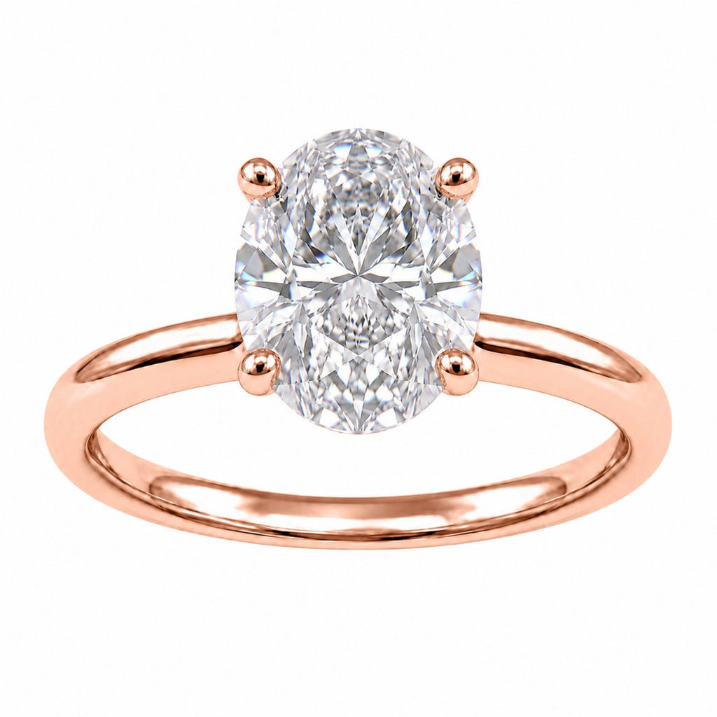 Diamonair Solitaire Ring Builder - Lab Grown Diamond 14K Gold Engagement Ring