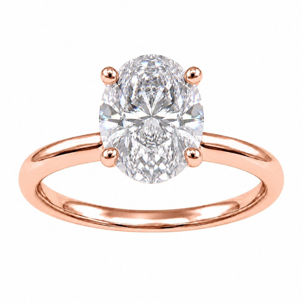 Diamonair Solitaire Ring Builder - Lab Grown Diamond 14K Gold Engagement Ring