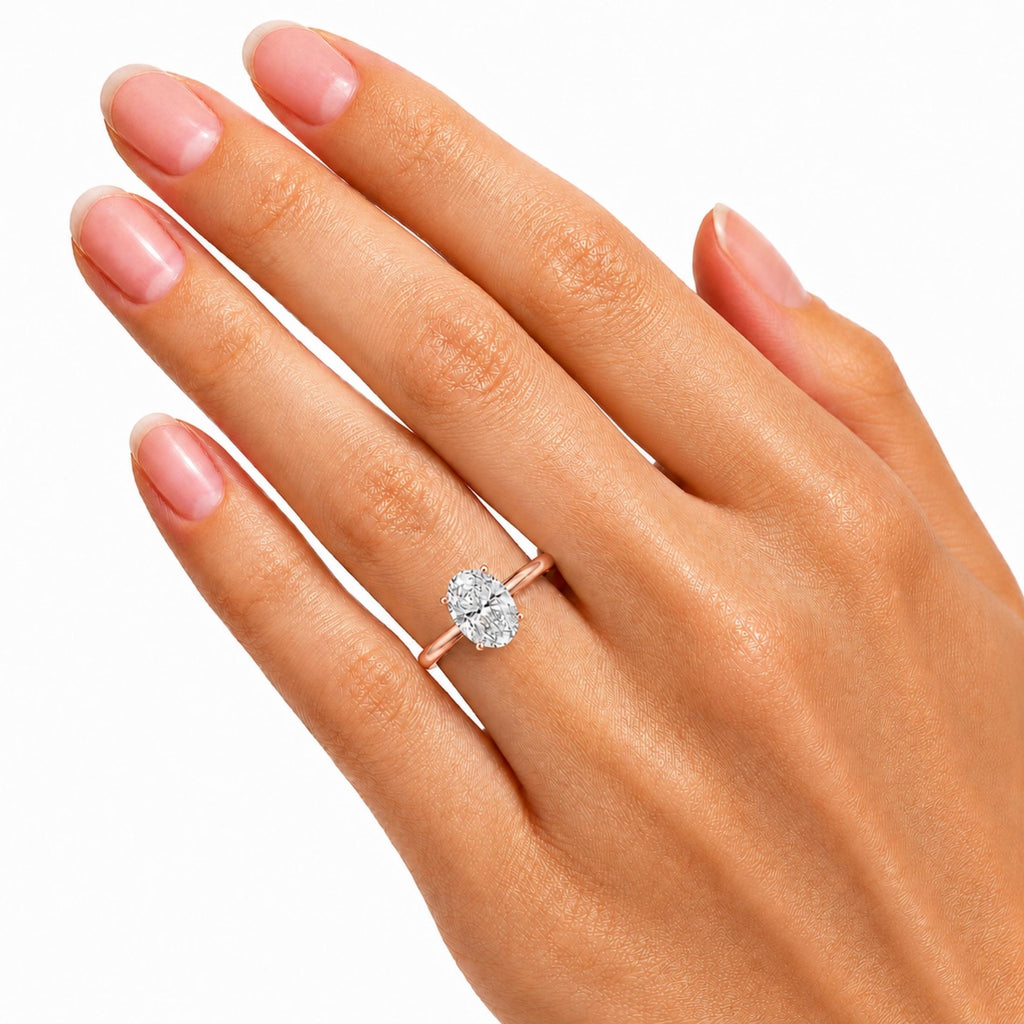 Diamonair Solitaire Ring Builder - Lab Grown Diamond 14K Gold Engagement Ring