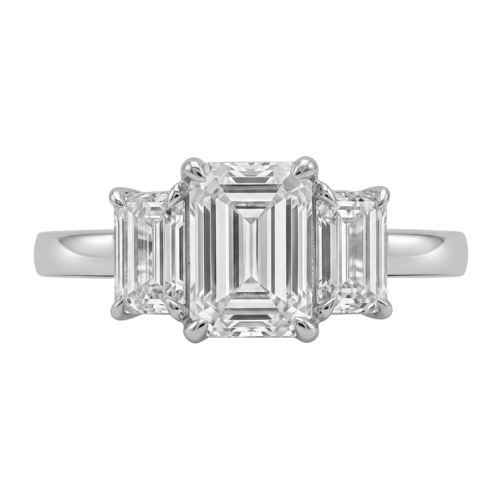 Diamonair 3 Stone Ring Set - Lab Grown Diamond 14K Gold 3 Stone Ring