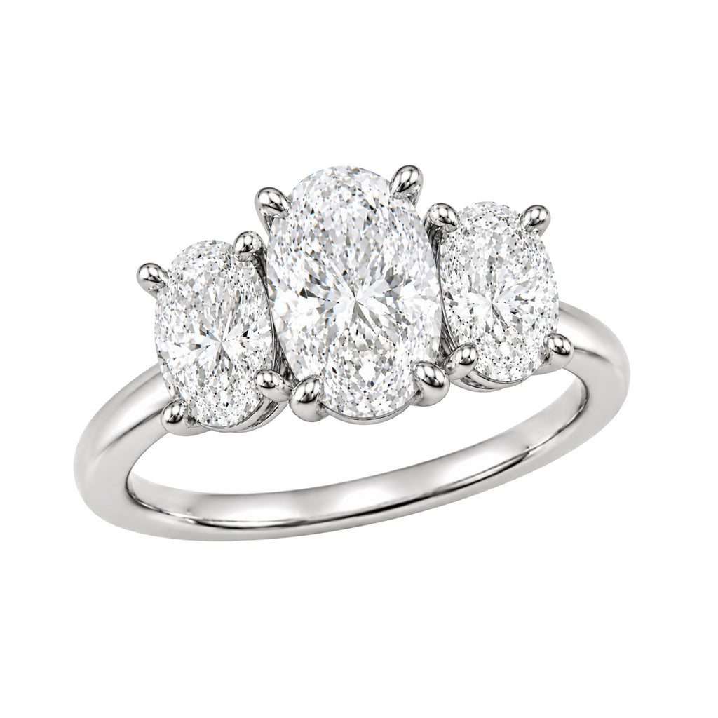 Diamonair 3 Stone Ring Set - Lab Grown Diamond 14K Gold 3 Stone Ring