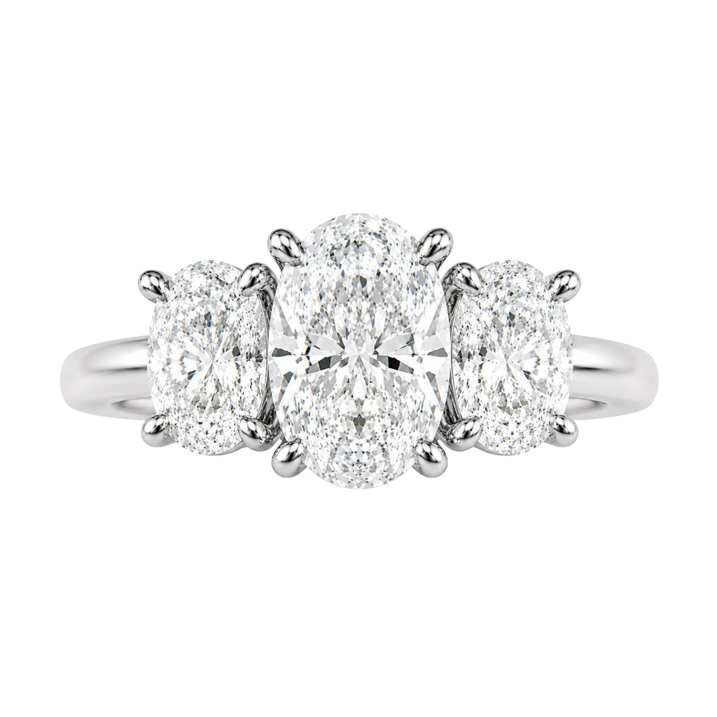 Diamonair 3 Stone Ring Set - Lab Grown Diamond 14K Gold 3 Stone Ring