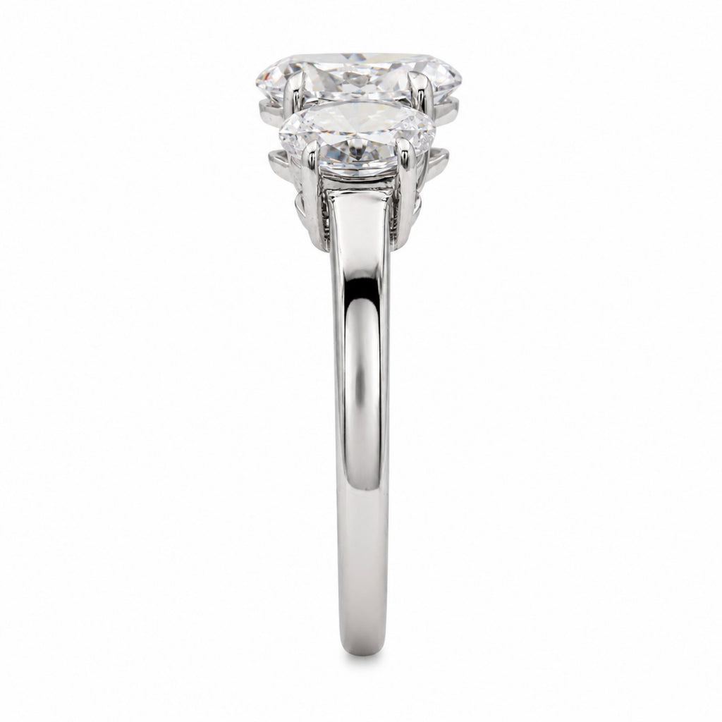 Diamonair 3 Stone Ring Set - Lab Grown Diamond 14K Gold 3 Stone Ring