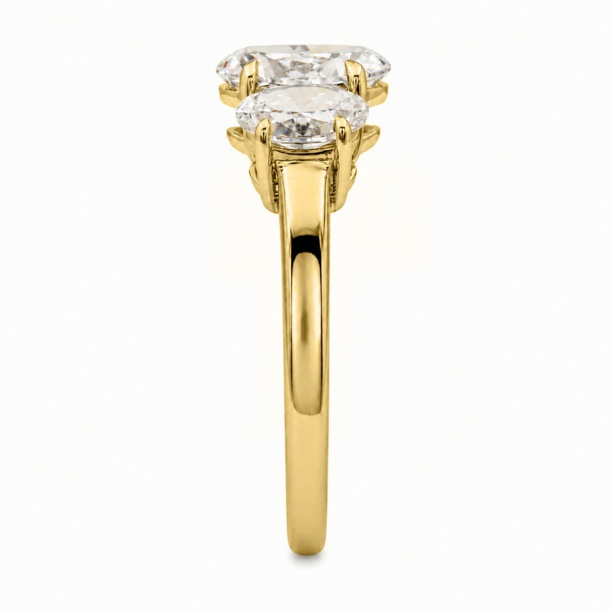 Diamonair 3 Stone Ring Set - Lab Grown Diamond 14K Gold 3 Stone Ring