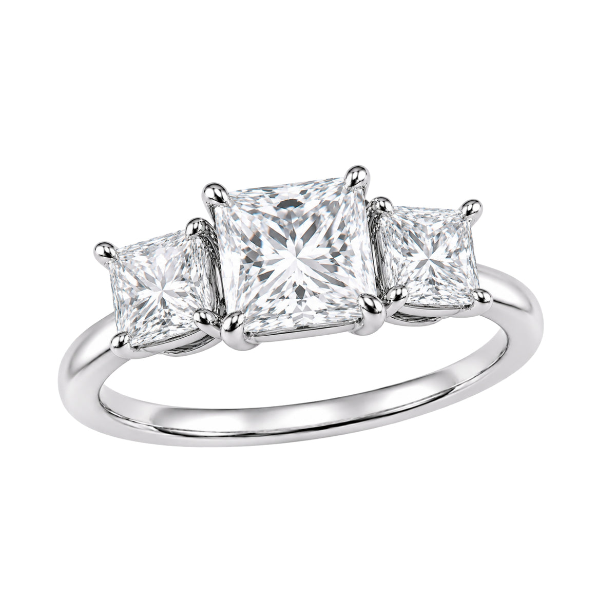 Diamonair 3 Stone Ring Set - Lab Grown Diamond 14K Gold 3 Stone Ring