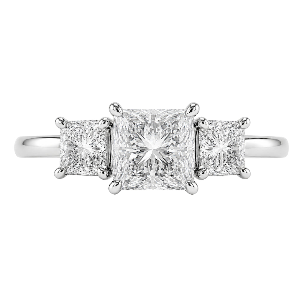 Diamonair 3 Stone Ring Set - Lab Grown Diamond 14K Gold 3 Stone Ring