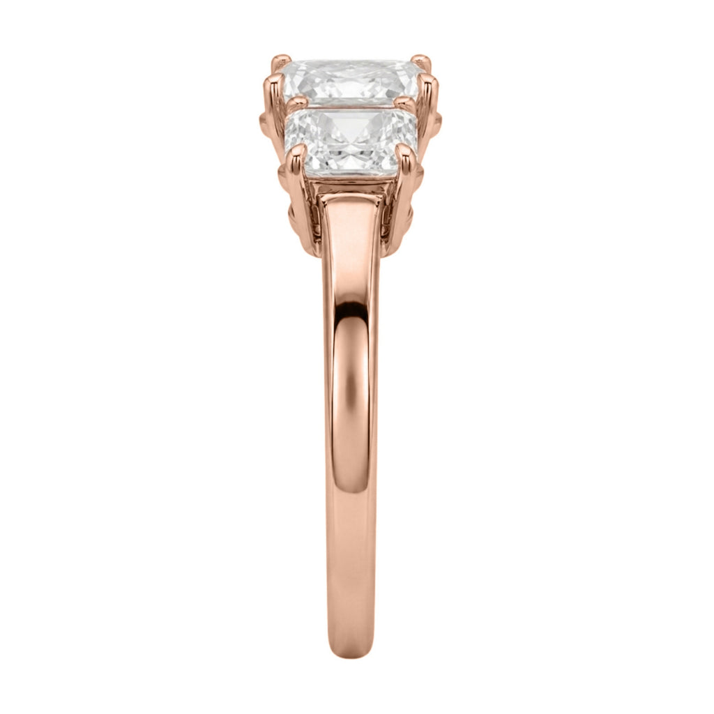 Diamonair 3 Stone Ring Set - Lab Grown Diamond 14K Gold 3 Stone Ring