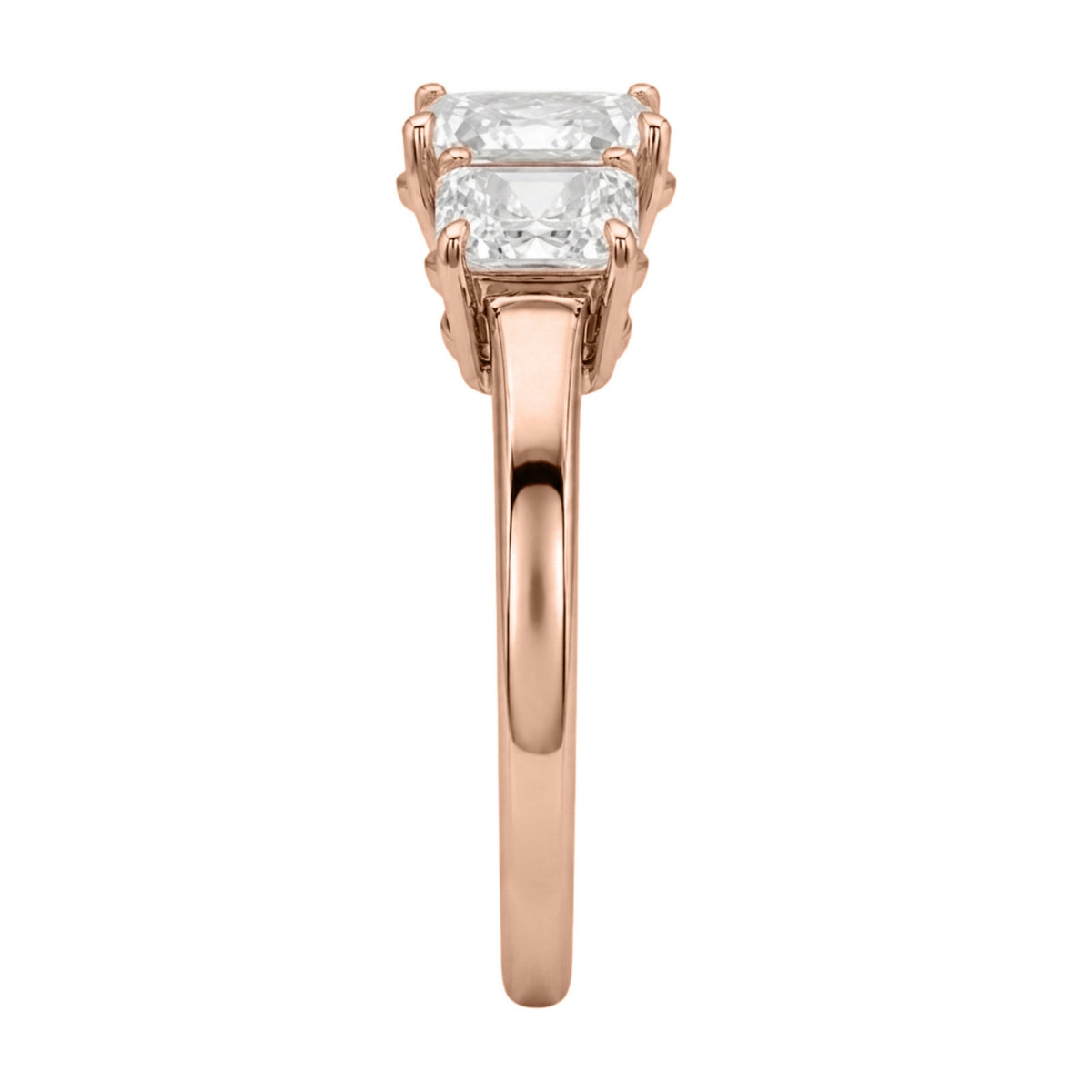 Diamonair 3 Stone Ring Set - Lab Grown Diamond 14K Gold 3 Stone Ring