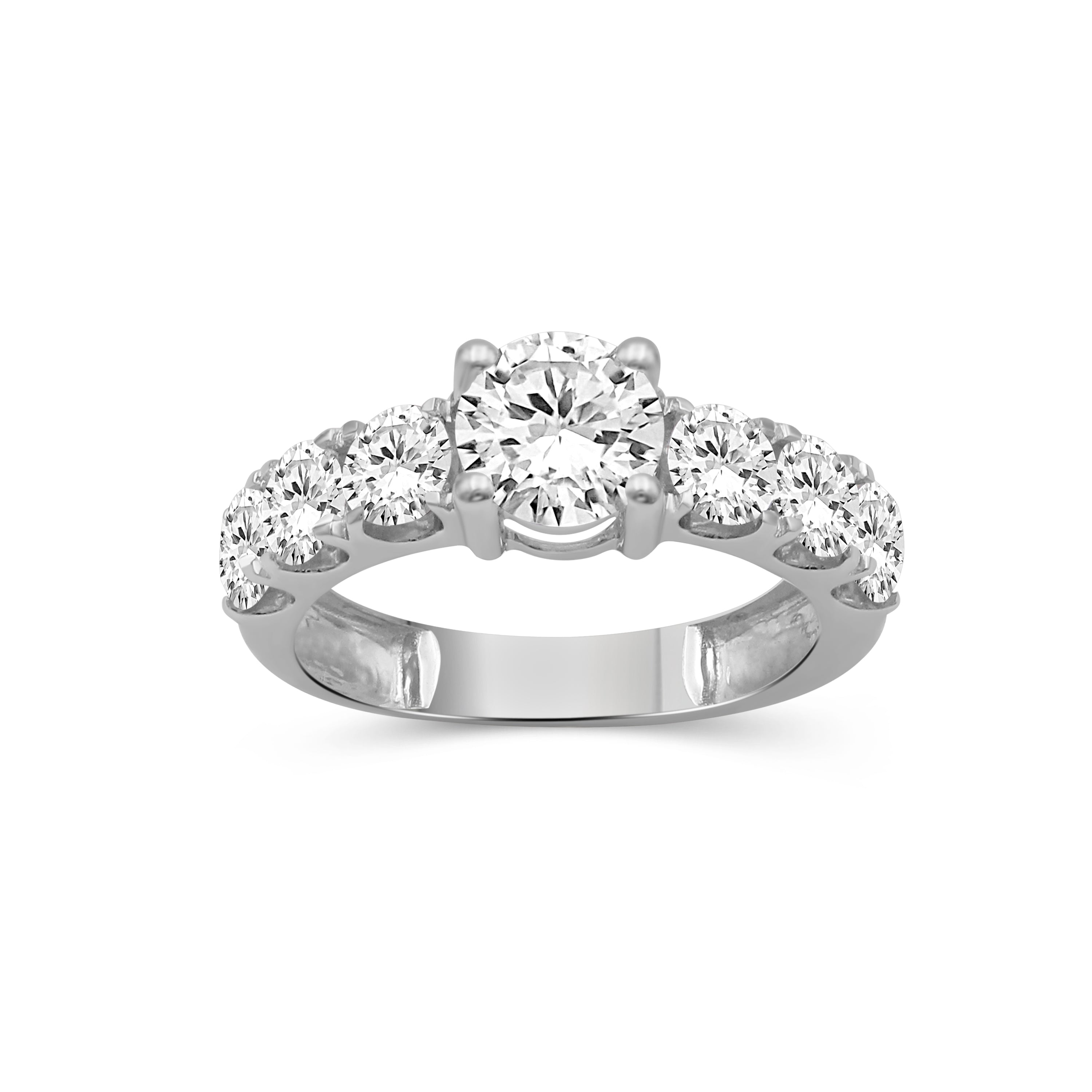 3.00 Carat T.W. Round-cut Lab Grown Diamond (F/VS+) 14K Gold Fashion Ring