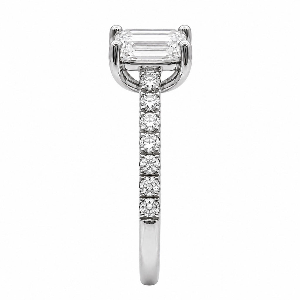 Diamonair Solitaire Band Ring Set - Lab Grown Diamond 14K Gold Solitaire Band Ring