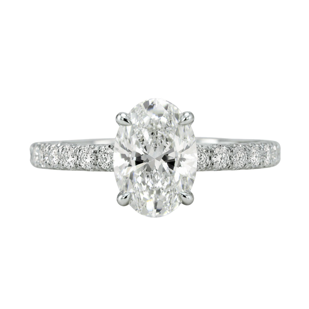 Diamonair Solitaire Band Ring Set - Lab Grown Diamond 14K Gold Solitaire Band Ring