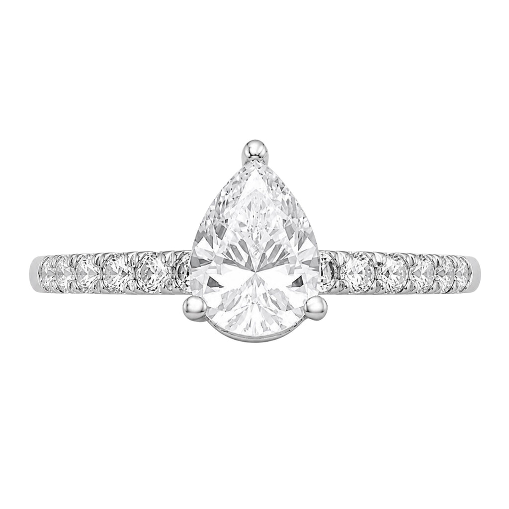 Diamonair Solitaire Band Ring Set - Lab Grown Diamond 14K Gold Solitaire Band Ring