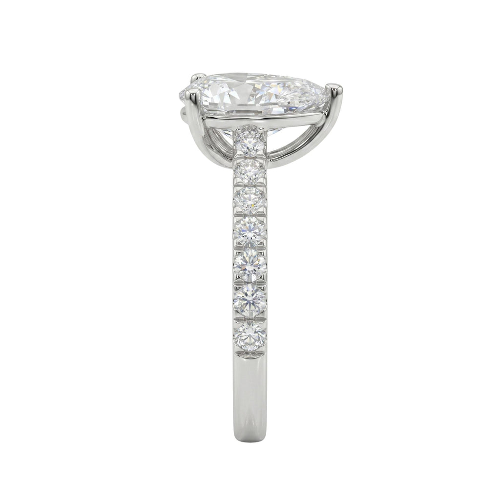 Diamonair Solitaire Band Ring Set - Lab Grown Diamond 14K Gold Solitaire Band Ring