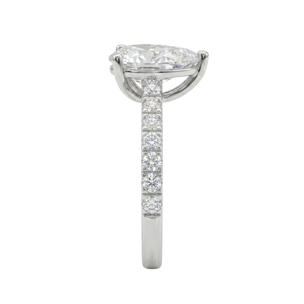 Diamonair Solitaire Band Ring Set - Lab Grown Diamond 14K Gold Solitaire Band Ring