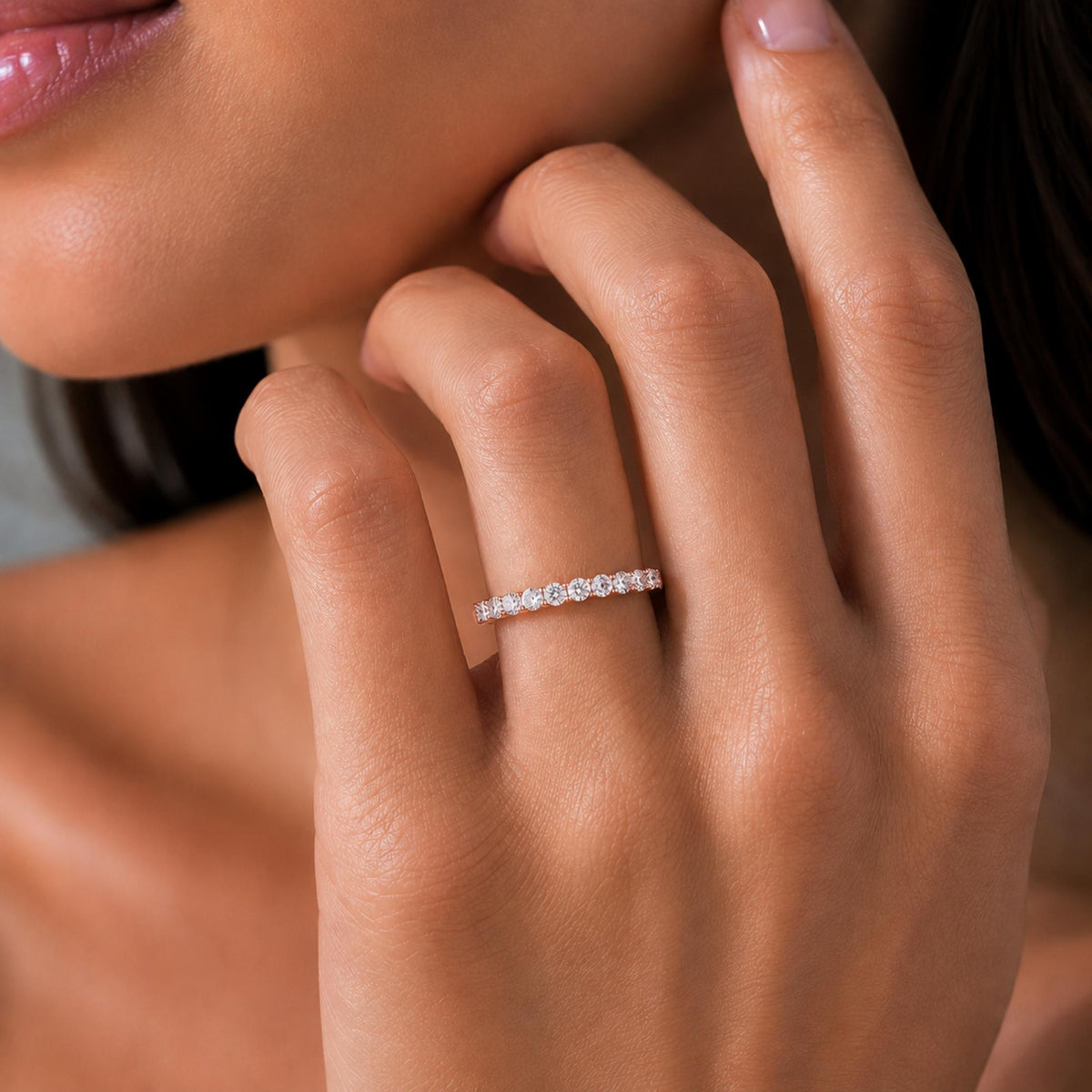 Diamonair 11 Stone Ring set - Lab Grown Diamond 14K Gold 11 Stone Ring