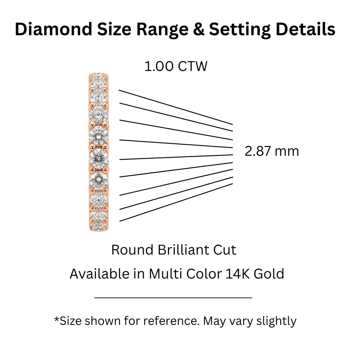 Diamonair 11 Stone Ring set - Lab Grown Diamond 14K Gold 11 Stone Ring