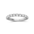 1.00 -3.00 Carat T.W. Round-cut Lab Grown Diamond (F/VS+) 14K Gold 11 Stone Band Ring