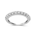 0.50 -1.00 Carat T.W. Round-cut Lab Grown Diamond (F/VS+) 14K Gold 13 Stone Band Ring