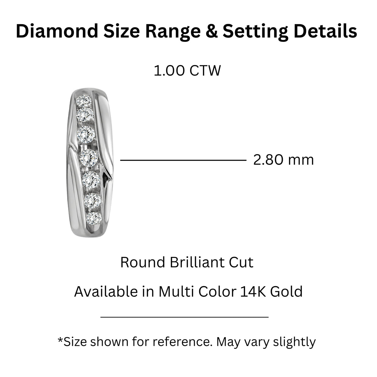 1.00 Carat T.W. Round-cut Lab Grown Diamond (F/VS+) 14K Gold 7 Stone Men's Ring