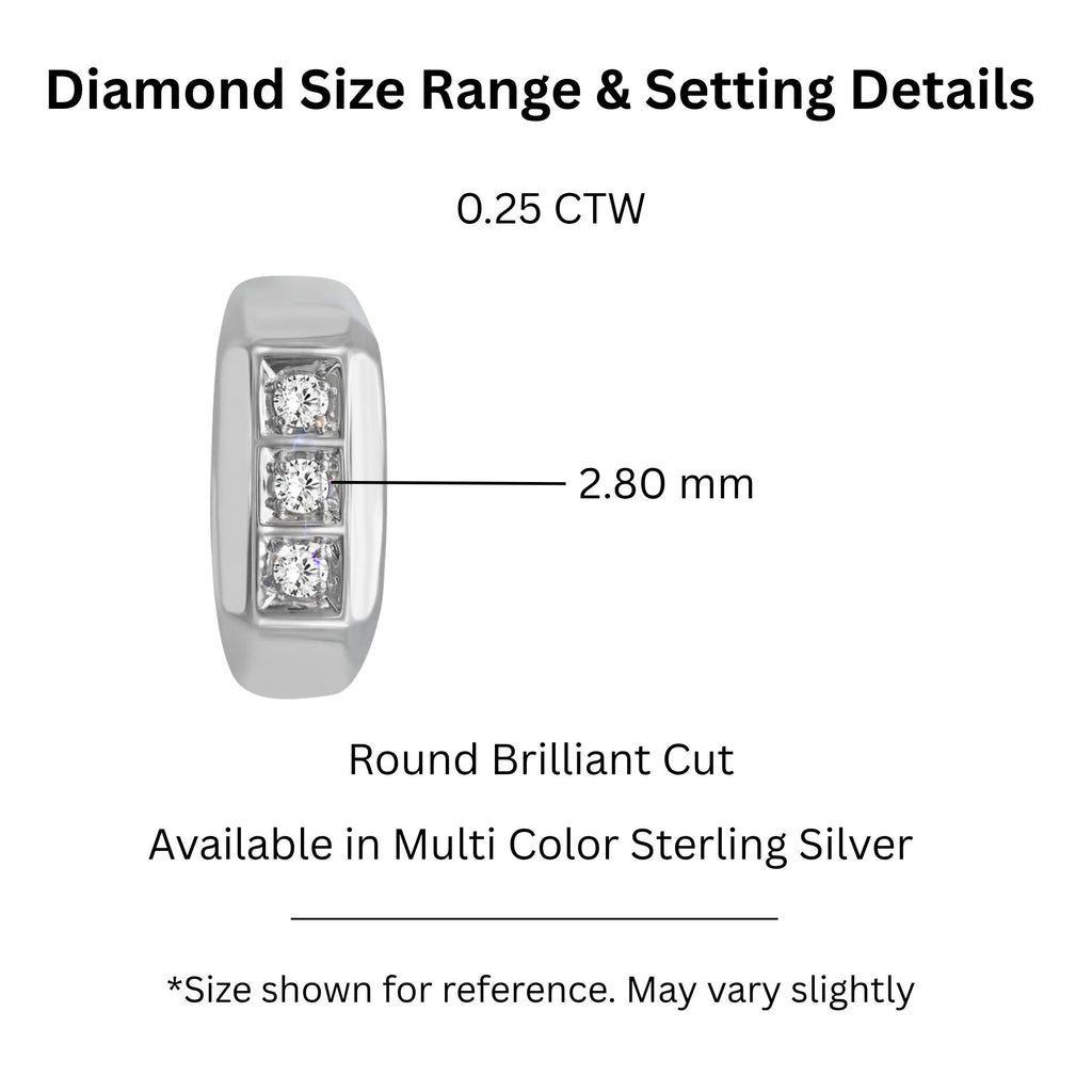 0.5-1 ctw Round Three-Stone Engagement Ring