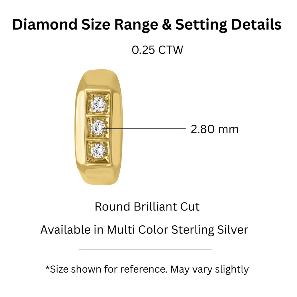 0.5-1 ctw Round Three-Stone Engagement Ring