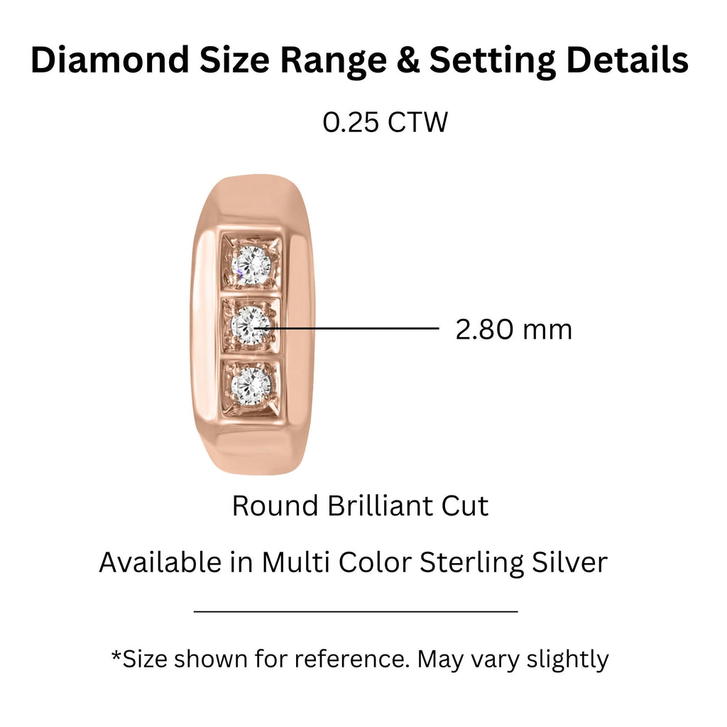 0.5-1 ctw Round Three-Stone Engagement Ring