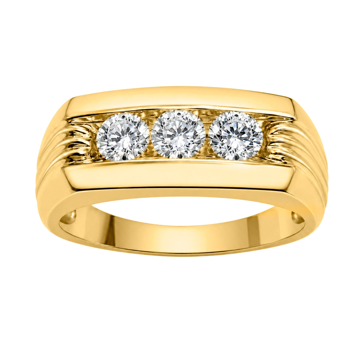1 ctw Round Three-Stone Engagement Ring