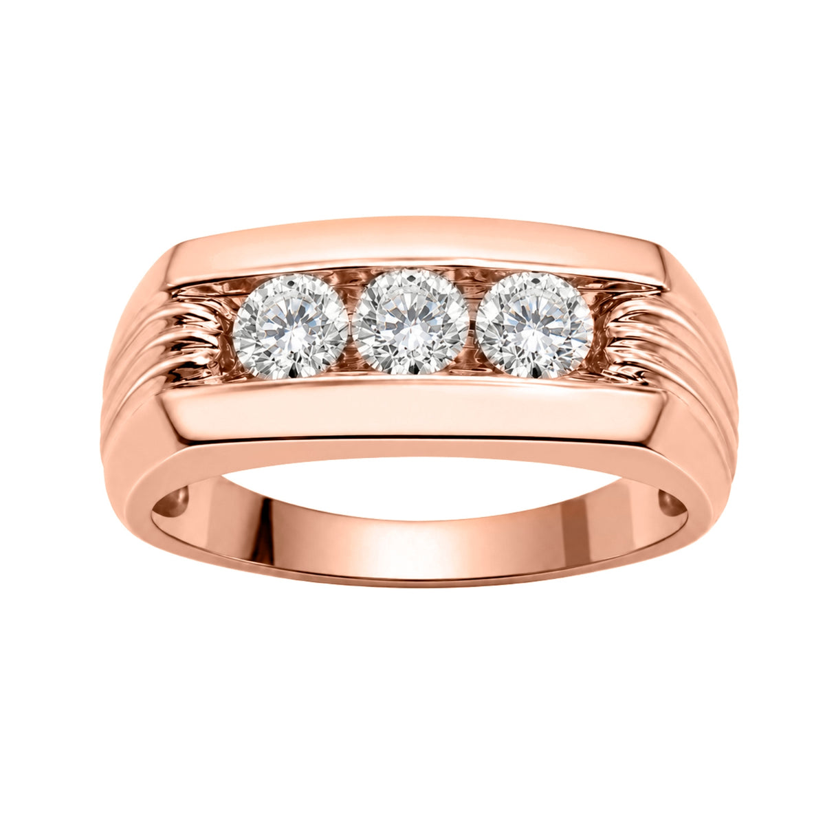 1 ctw Round Three-Stone Engagement Ring