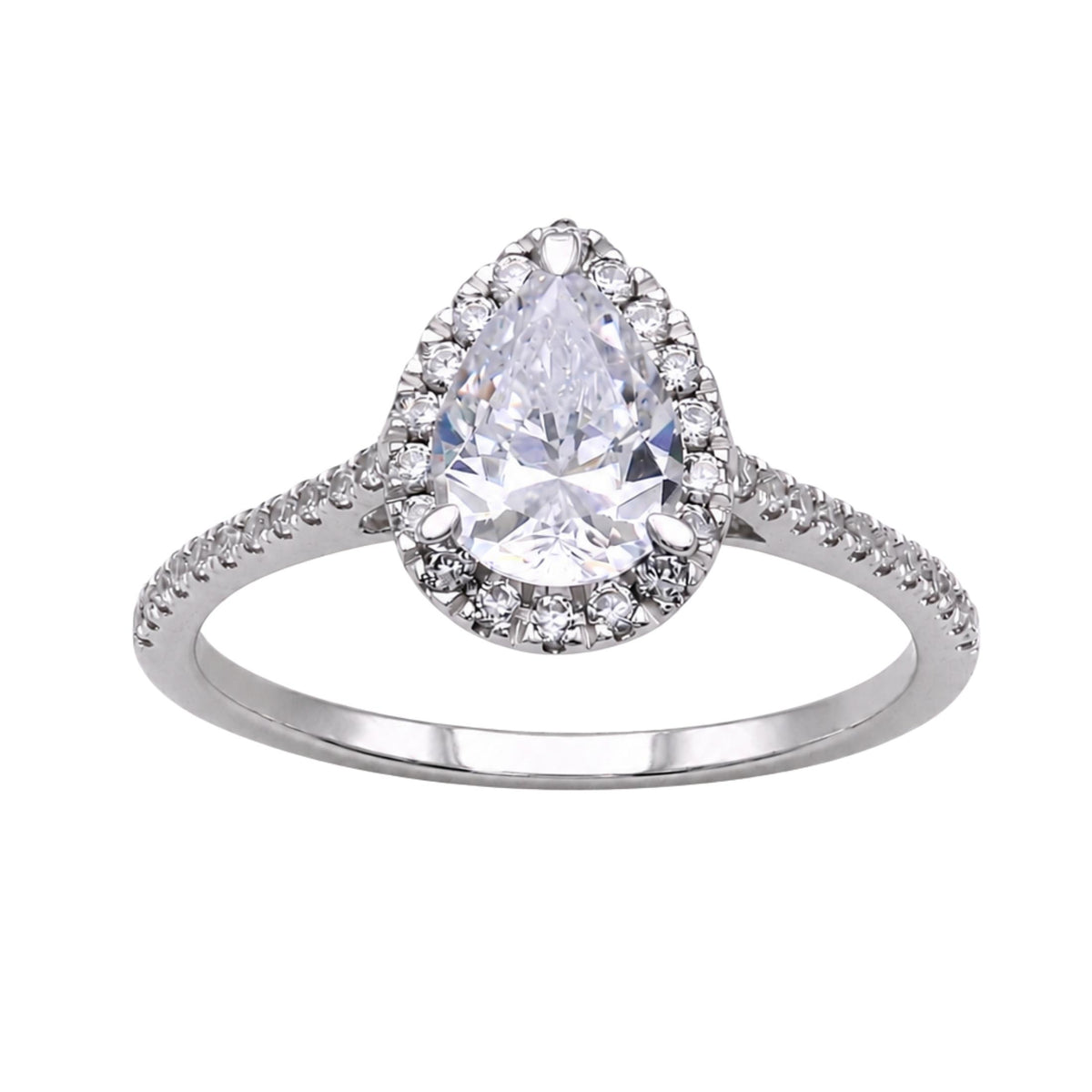 1-3.5 ctw Mixed Shape Halo Engagement Ring