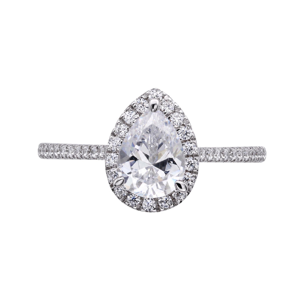 Diamonair Halo Ring Set - Lab Grown Diamond 14K Gold Halo Ring