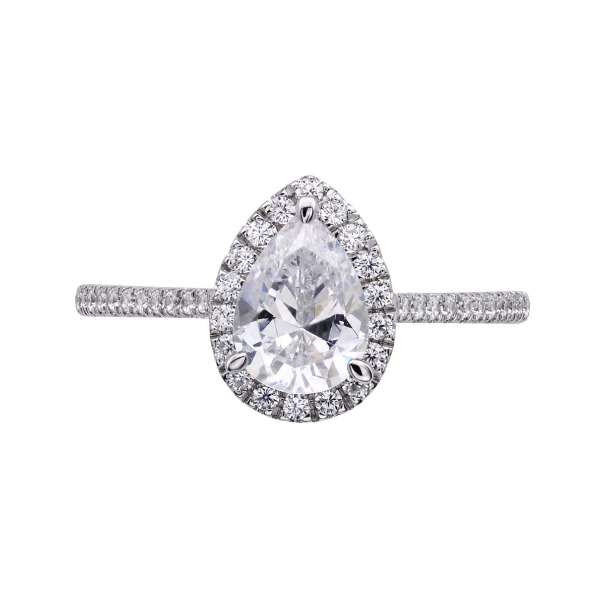 Diamonair Halo Ring Set - Lab Grown Diamond 14K Gold Halo Ring