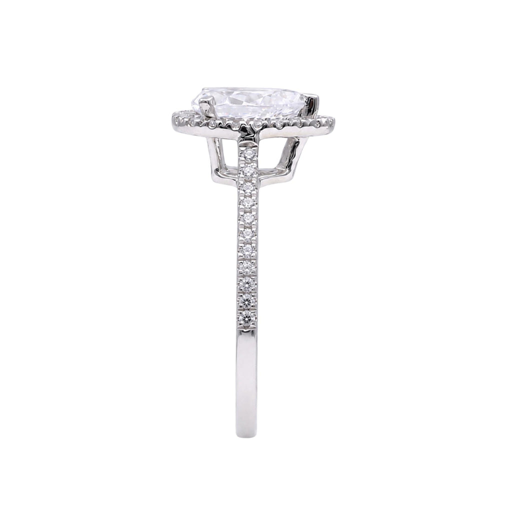 Diamonair Halo Ring Set - Lab Grown Diamond 14K Gold Halo Ring
