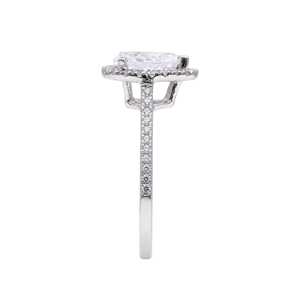 Diamonair Halo Ring Set - Lab Grown Diamond 14K Gold Halo Ring