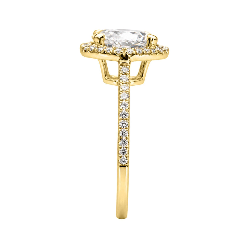Diamonair Halo Ring Set - Lab Grown Diamond 14K Gold Halo Ring