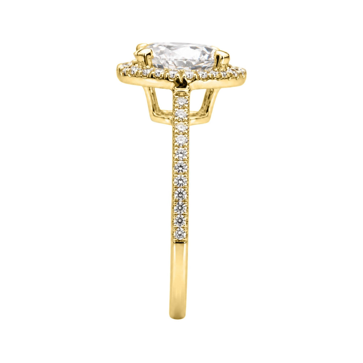 Diamonair Halo Ring Set - Lab Grown Diamond 14K Gold Halo Ring