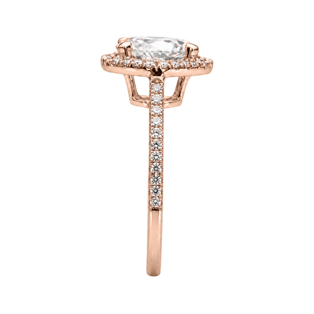 Diamonair Halo Ring Set - Lab Grown Diamond 14K Gold Halo Ring