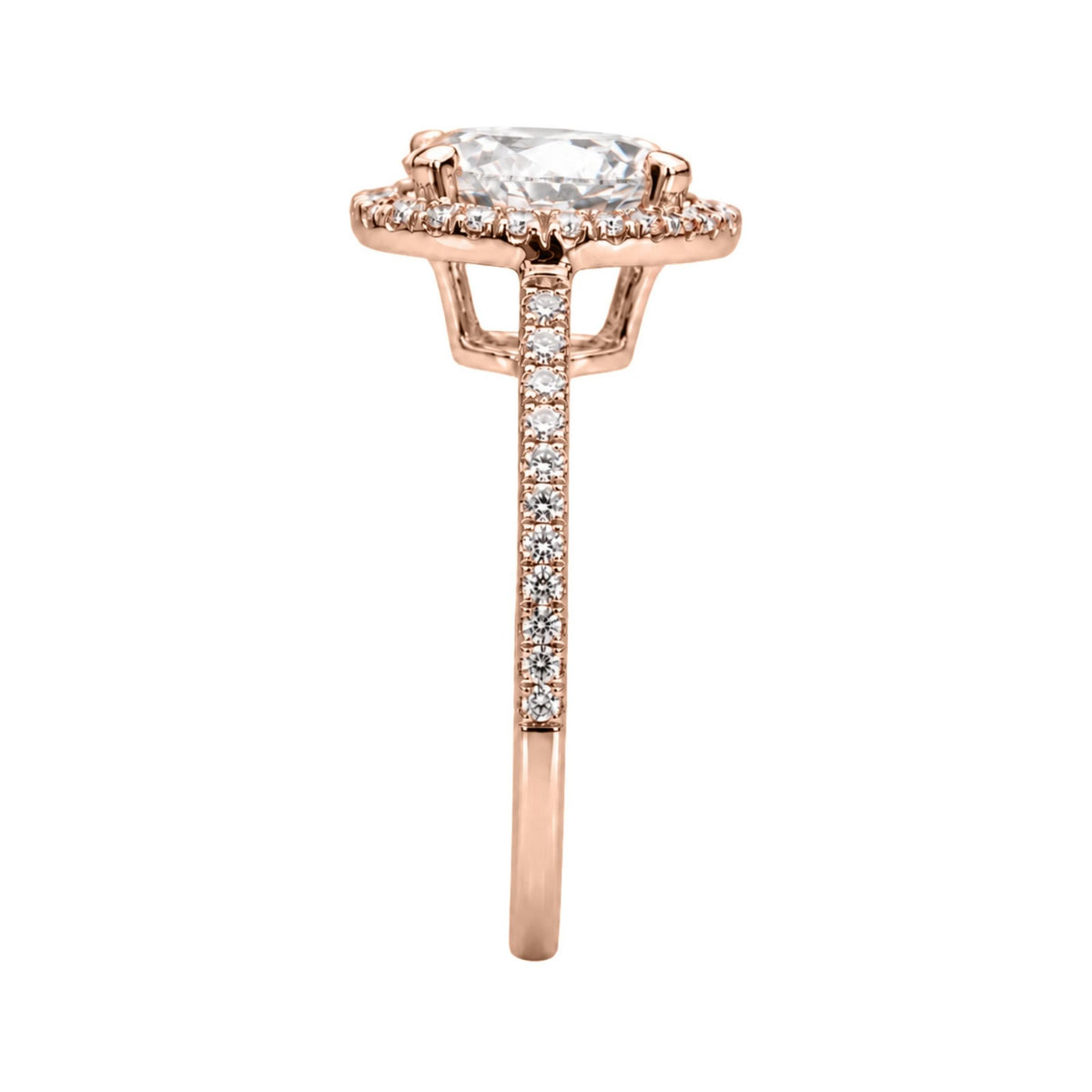 Diamonair Halo Ring Set - Lab Grown Diamond 14K Gold Halo Ring