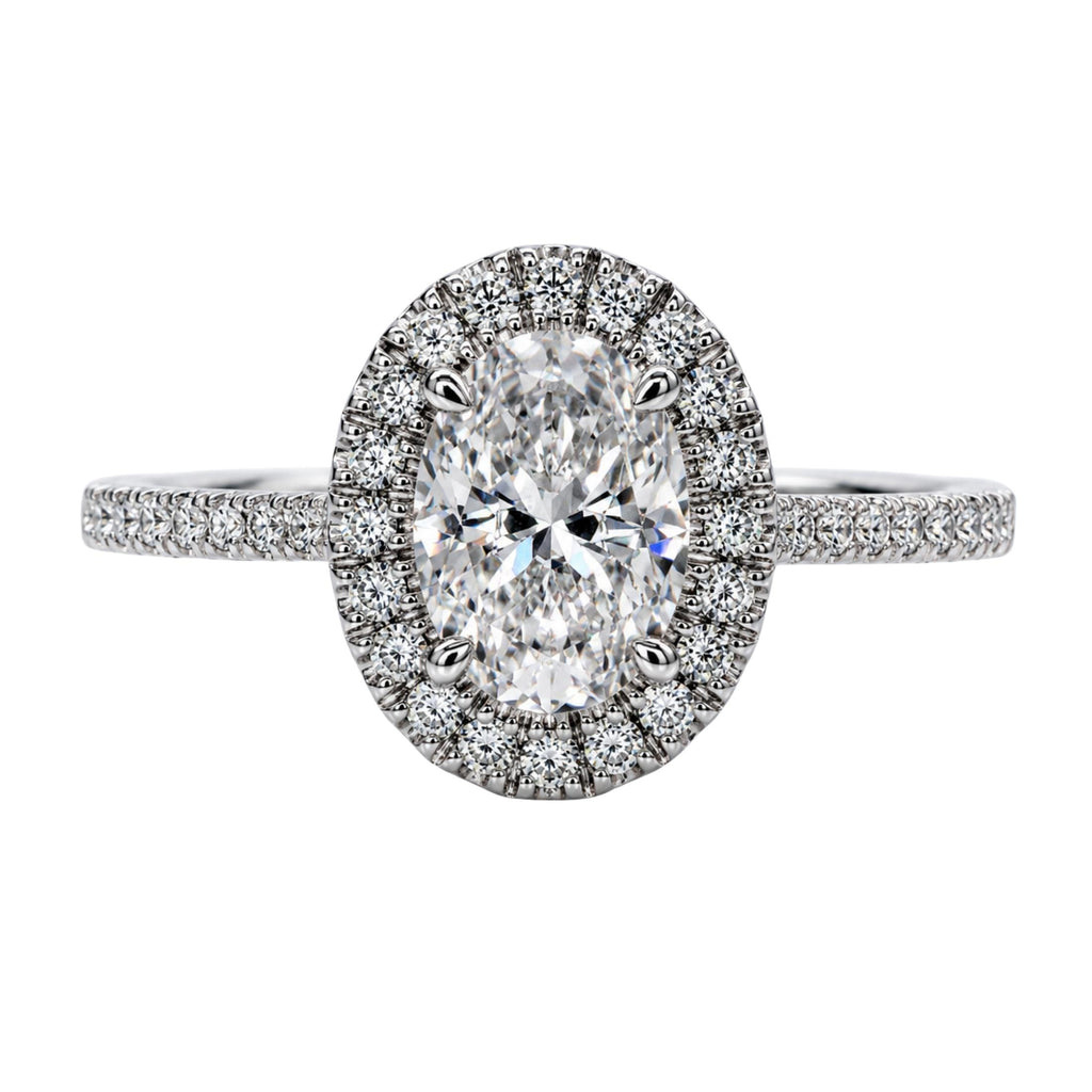 Diamonair Halo Ring Set - Lab Grown Diamond 14K Gold Halo Ring