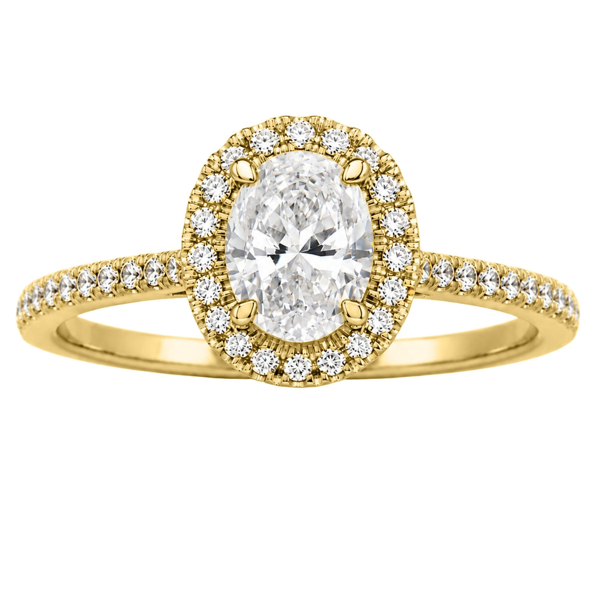 1-3.5 ctw Round Halo Engagement Ring