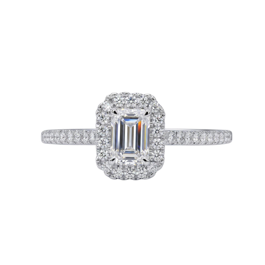 Diamonair Halo Ring Set - Lab Grown Diamond 14K Gold Halo Ring