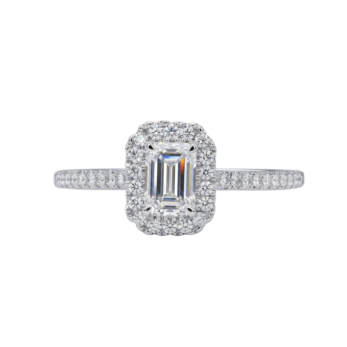 Diamonair Halo Ring Set - Lab Grown Diamond 14K Gold Halo Ring