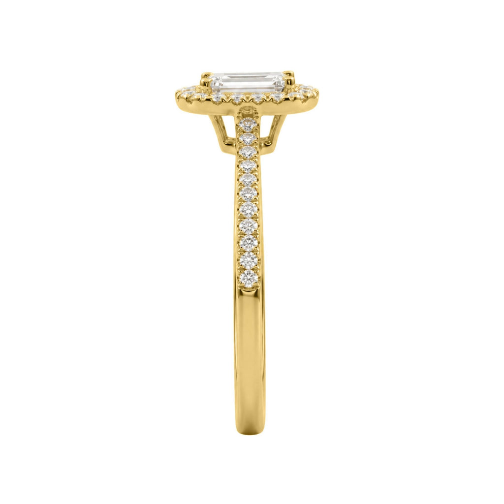 Diamonair Halo Ring Set - Lab Grown Diamond 14K Gold Halo Ring