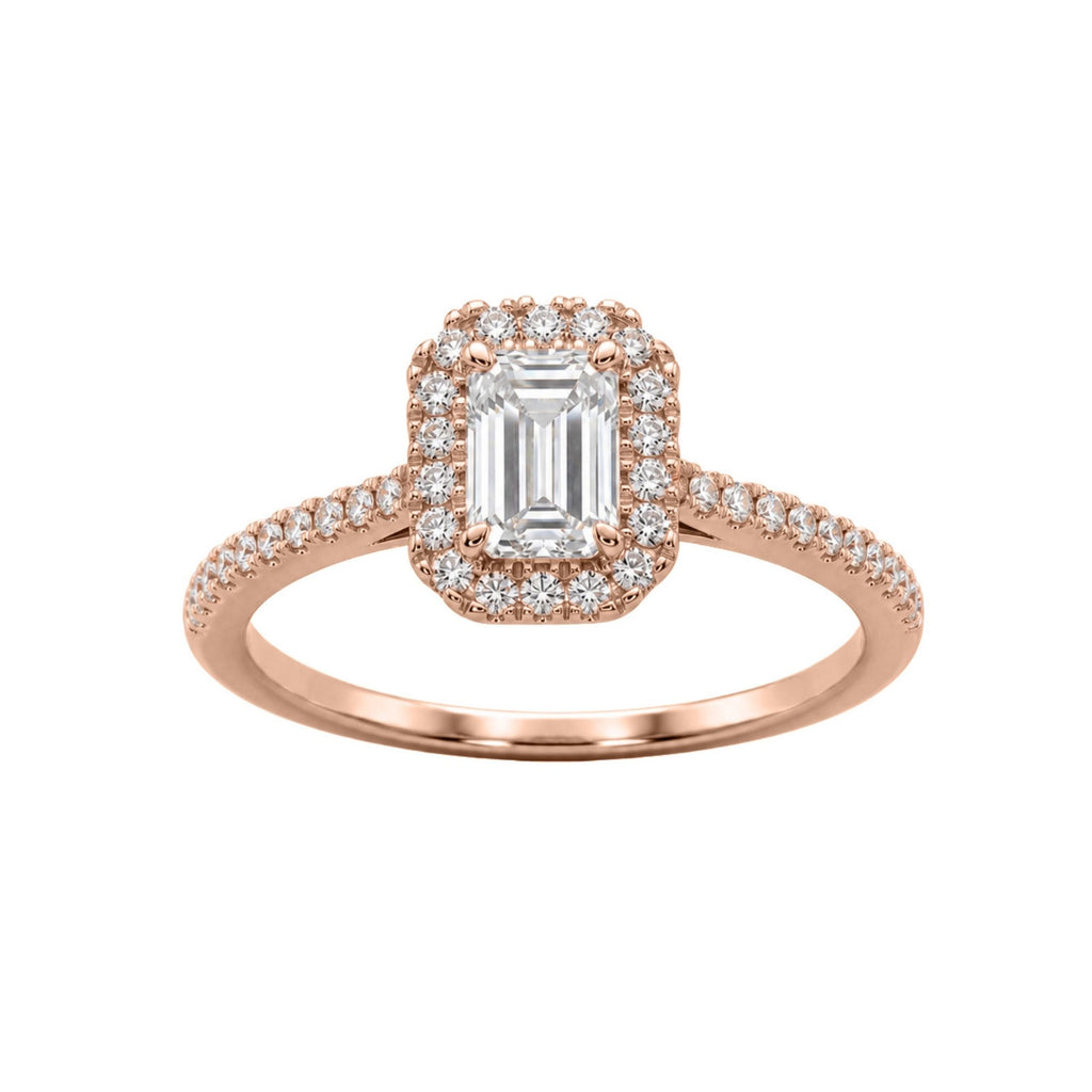 Diamonair Halo Ring Set - Lab Grown Diamond 14K Gold Halo Ring