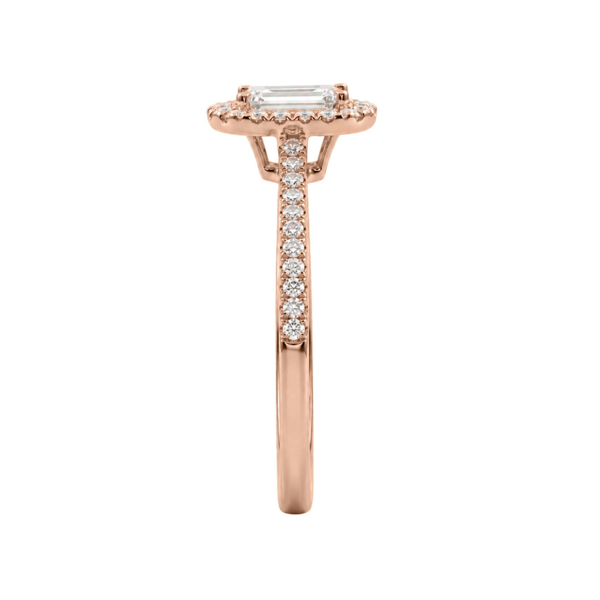 Diamonair Halo Ring Set - Lab Grown Diamond 14K Gold Halo Ring