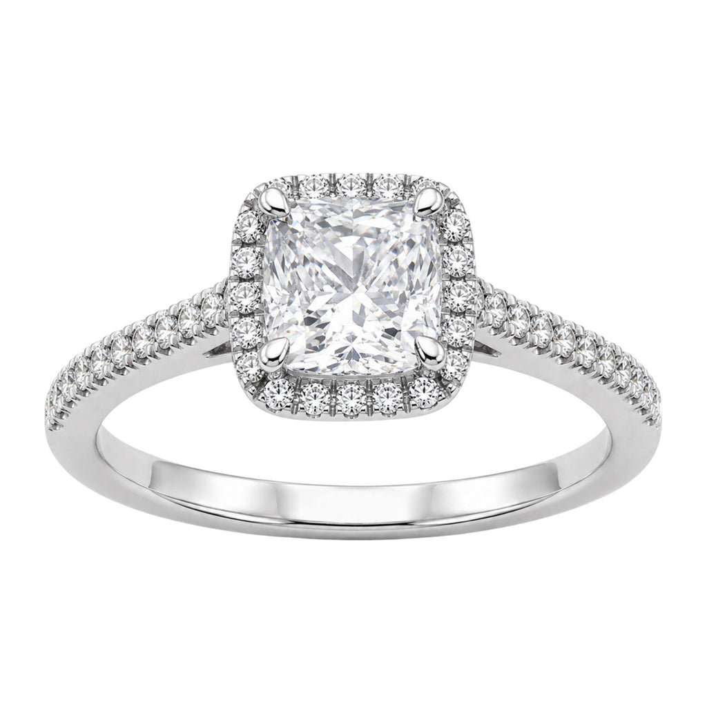 Diamonair Halo Ring Set - Lab Grown Diamond 14K Gold Halo Ring
