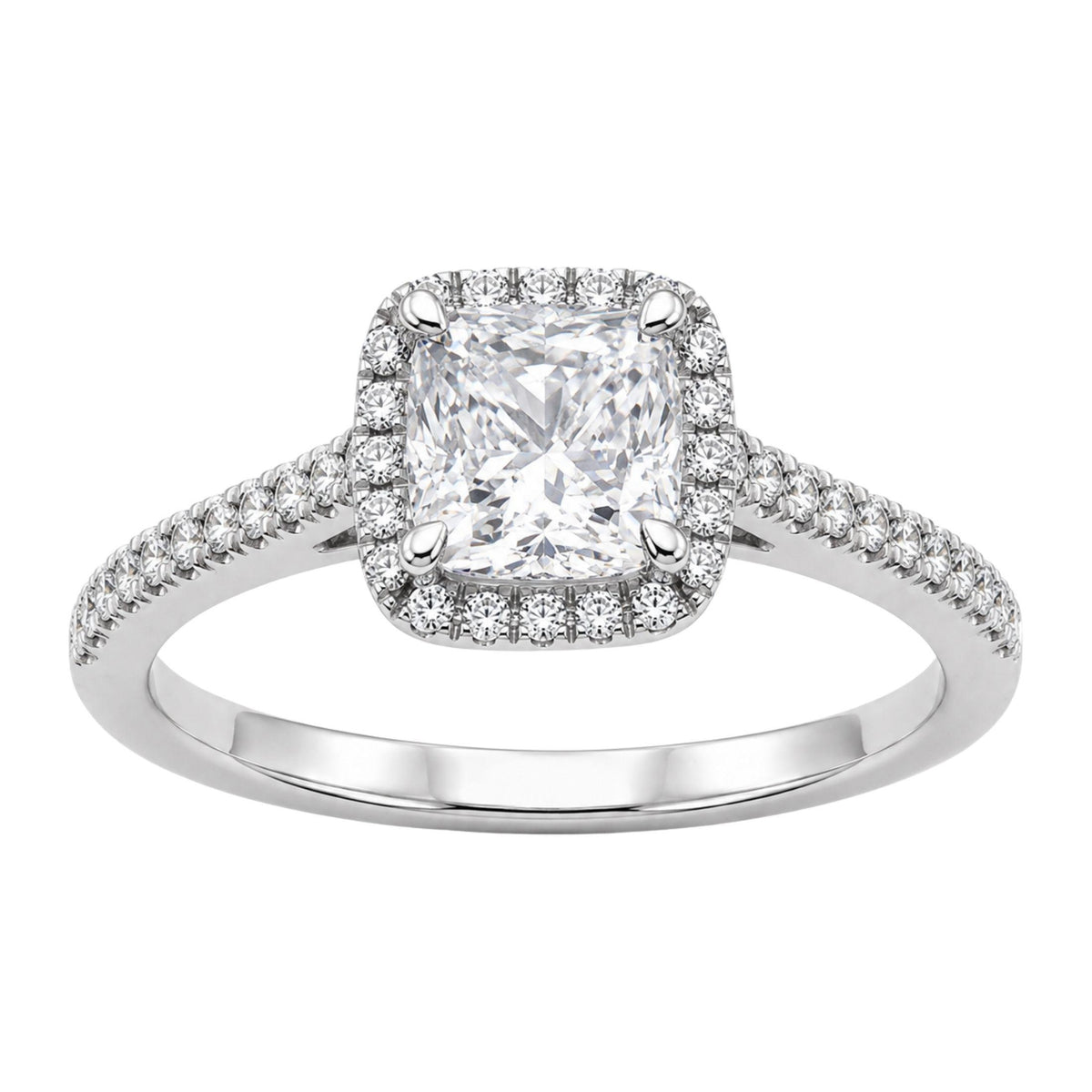 Diamonair Halo Ring Set - Lab Grown Diamond 14K Gold Halo Ring
