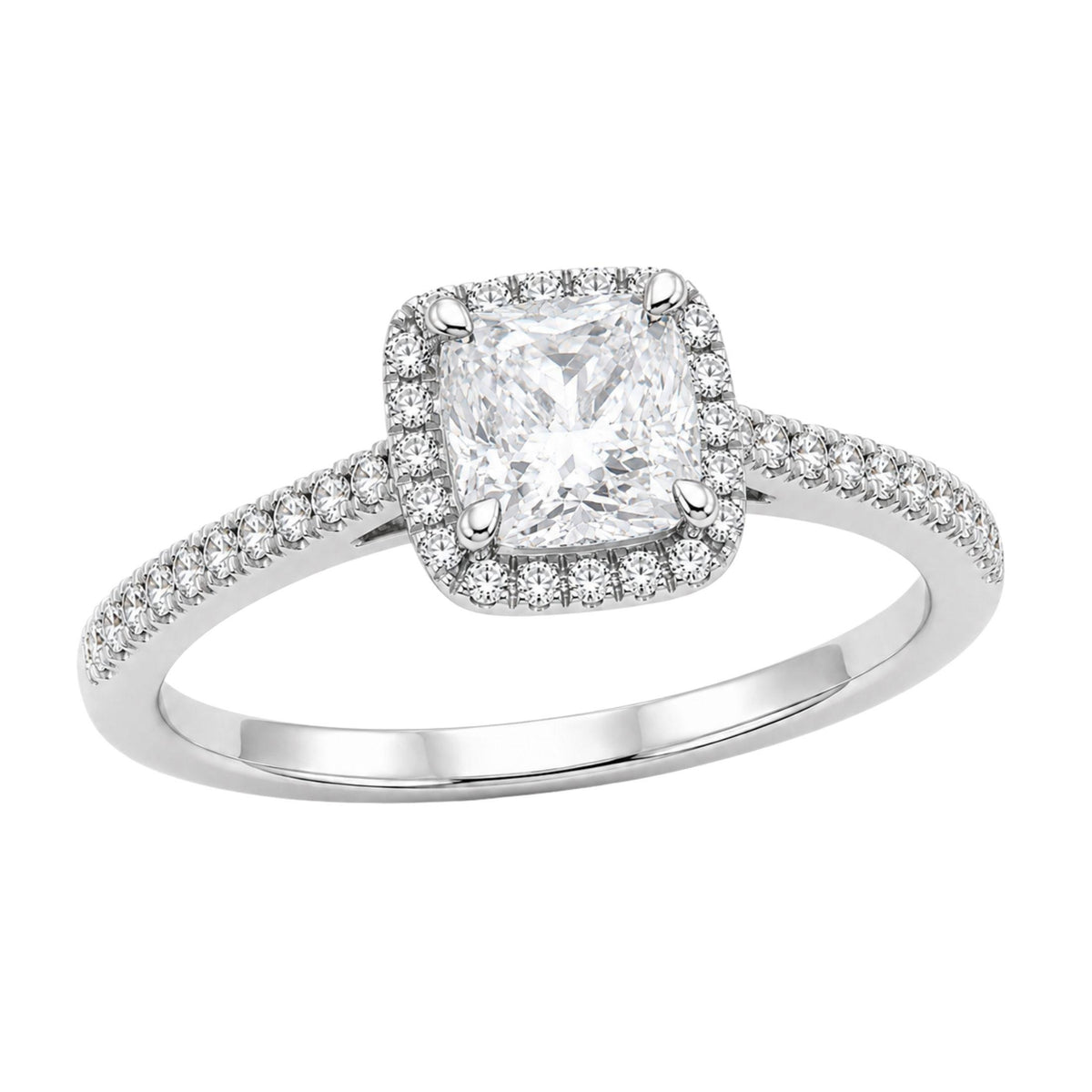 Diamonair Halo Ring Set - Lab Grown Diamond 14K Gold Halo Ring