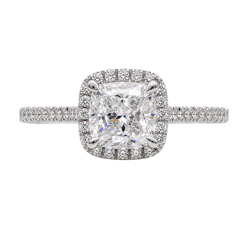 Diamonair Halo Ring Set - Lab Grown Diamond 14K Gold Halo Ring