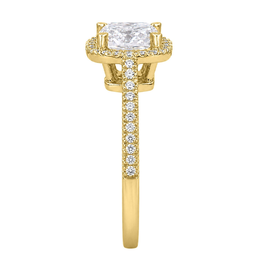 Diamonair Halo Ring Set - Lab Grown Diamond 14K Gold Halo Ring