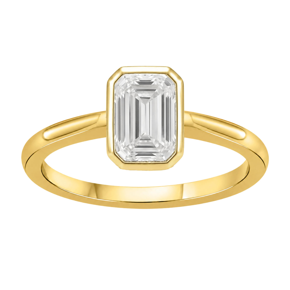 Solitaire Bezel Engagement Ring
